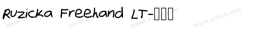 Ruzicka Freehand LT字体转换